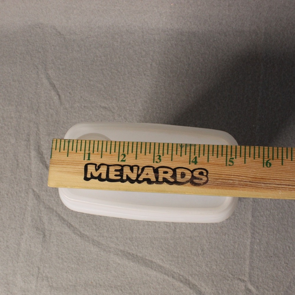 Vintage Tupperware Store N Pour Container Keeper Cereal & Junior Set 2 Sheer - Picture 6 of 8